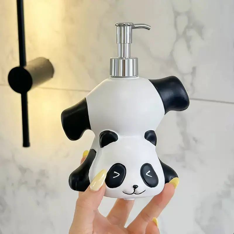 Panda Soap Dispenser – Cartoon Liquid Soap Pump Bottle