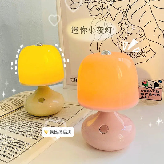 Enchanted Fungi Night Light – Mini Sculptural Mushroom LED Lamp