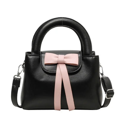 Lumiere Ribbon Satchel – Artisan Bow Mini Handbag & Aesthetic Structured Crossbody