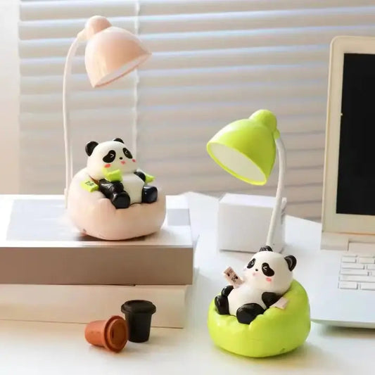 Bamboo Haven Panda Lamp – Artisan LED Desk Companion & Aesthetic Night Light