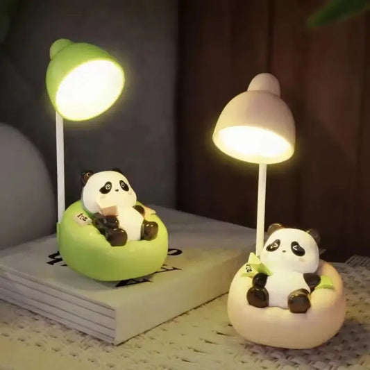 Bamboo Haven Panda Lamp – Artisan LED Desk Companion & Aesthetic Night Light