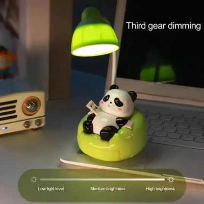 Bamboo Haven Panda Lamp – Artisan LED Desk Companion & Aesthetic Night Light