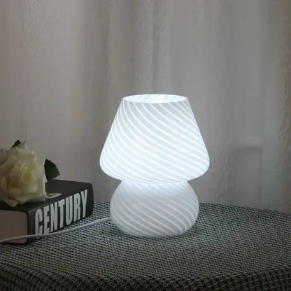 Luminous Ribbon Spiral Lamp – Modern Architectural LED Bedside Light