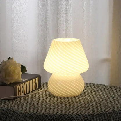 Luminous Ribbon Spiral Lamp – Modern Architectural LED Bedside Light