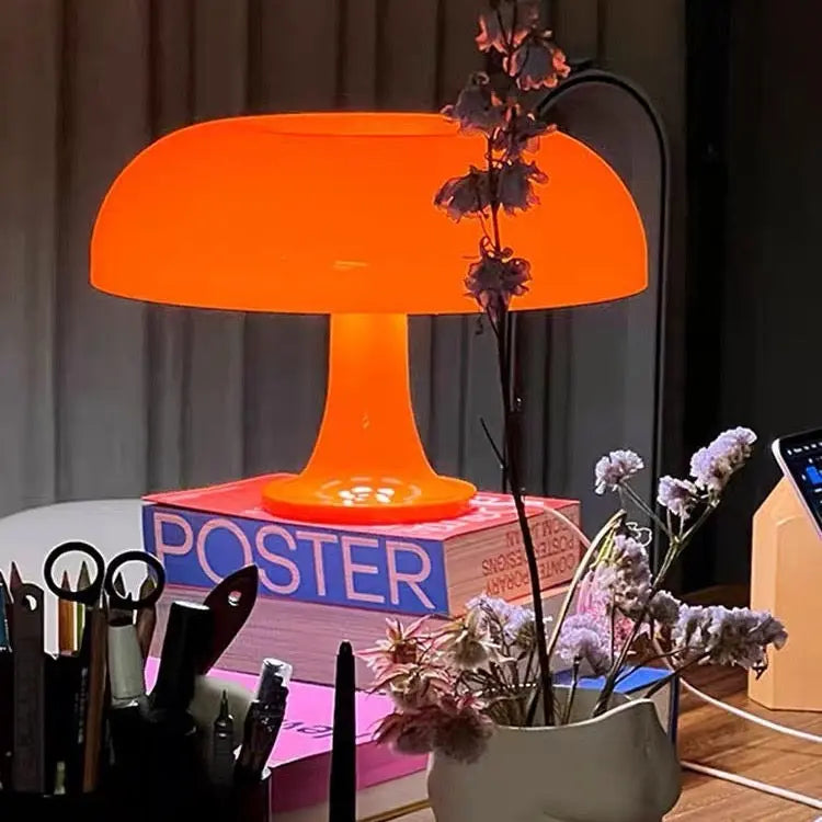 White Mushroom Night Light - Rechargeable Kids Lamp