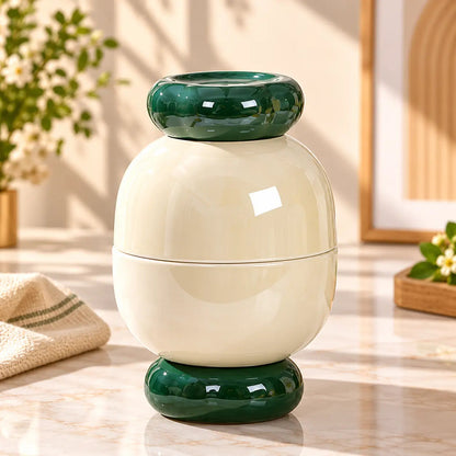 Stackable Two-Piece Ceramic Bowl Set