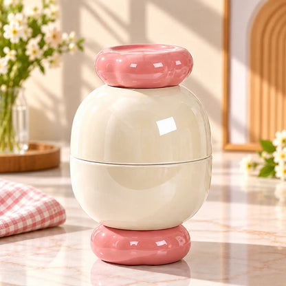 Stackable Two-Piece Ceramic Bowl Set