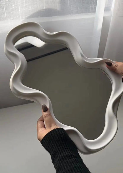 Irregular Wavy Wall Mirror - Modern Asymmetric Accent Mirror