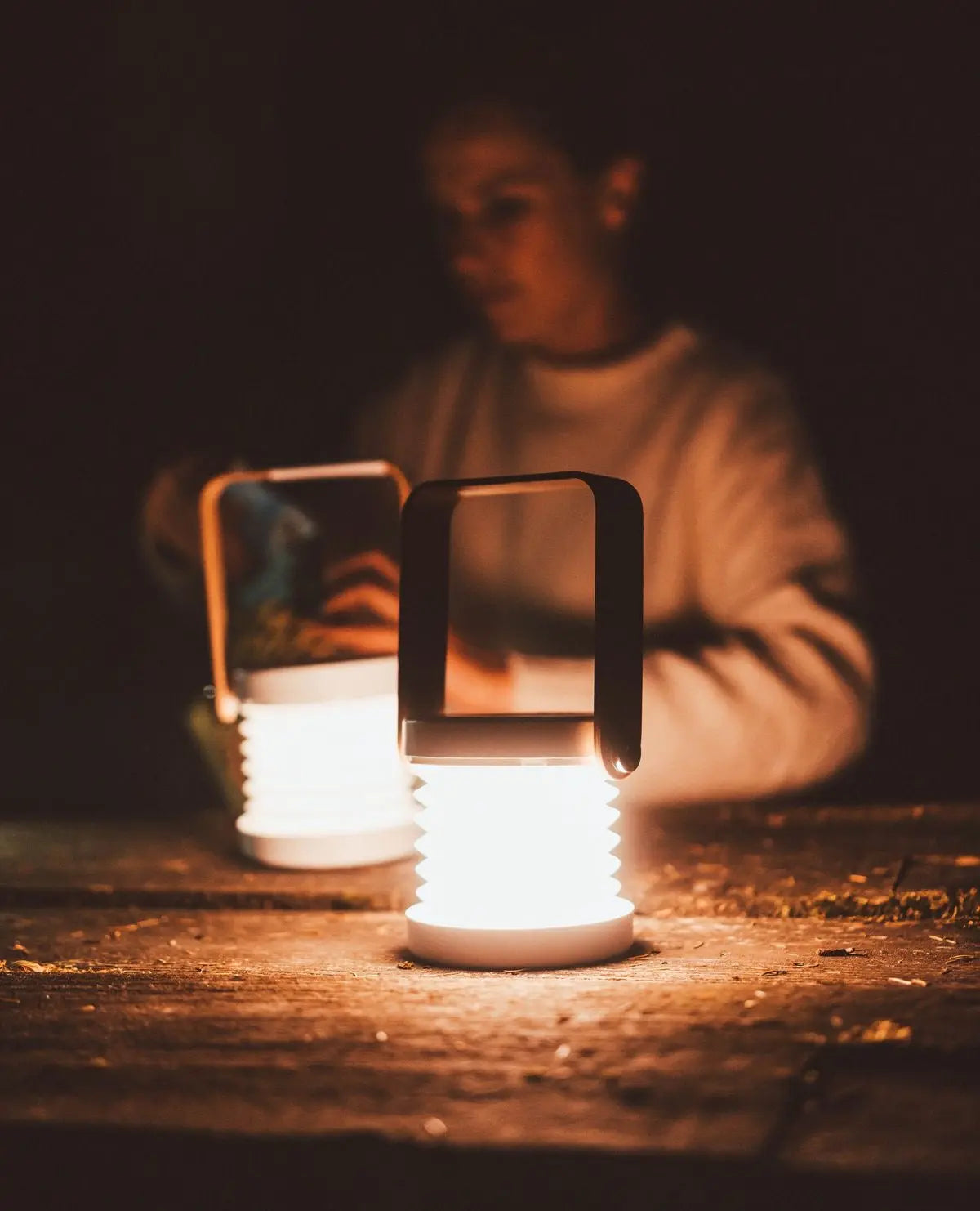 Elysian Lantern Light – Minimalist Folding LED Night Light & Portable Table Lamp