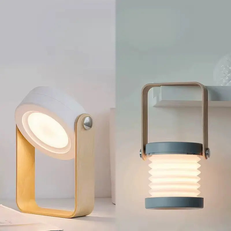 Elysian Lantern Light – Minimalist Folding LED Night Light & Portable Table Lamp