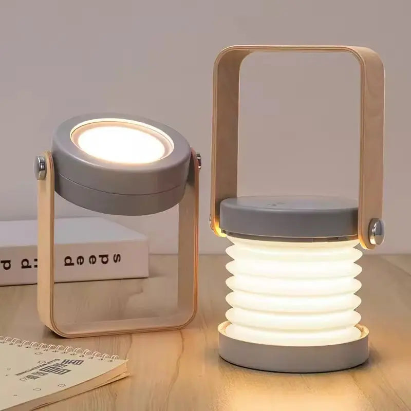 Elysian Lantern Light – Minimalist Folding LED Night Light & Portable Table Lamp