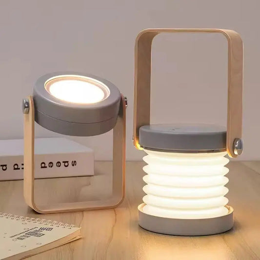 Elysian Lantern Light – Minimalist Folding LED Night Light & Portable Table Lamp