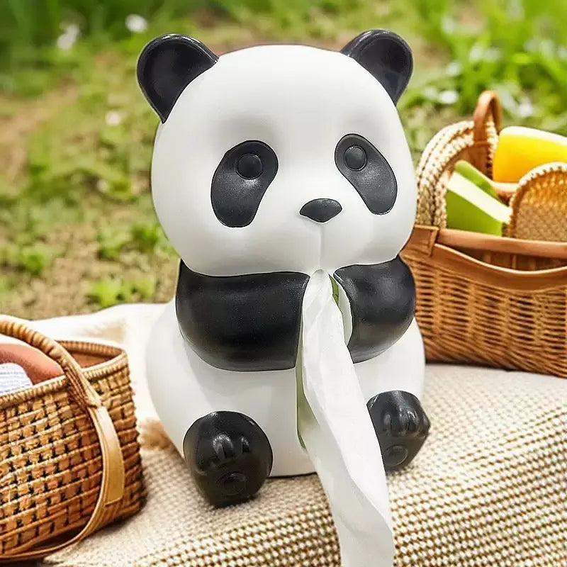 Panda Tissue Box Holder – Cartoon Tabletop Tissue Dispenser