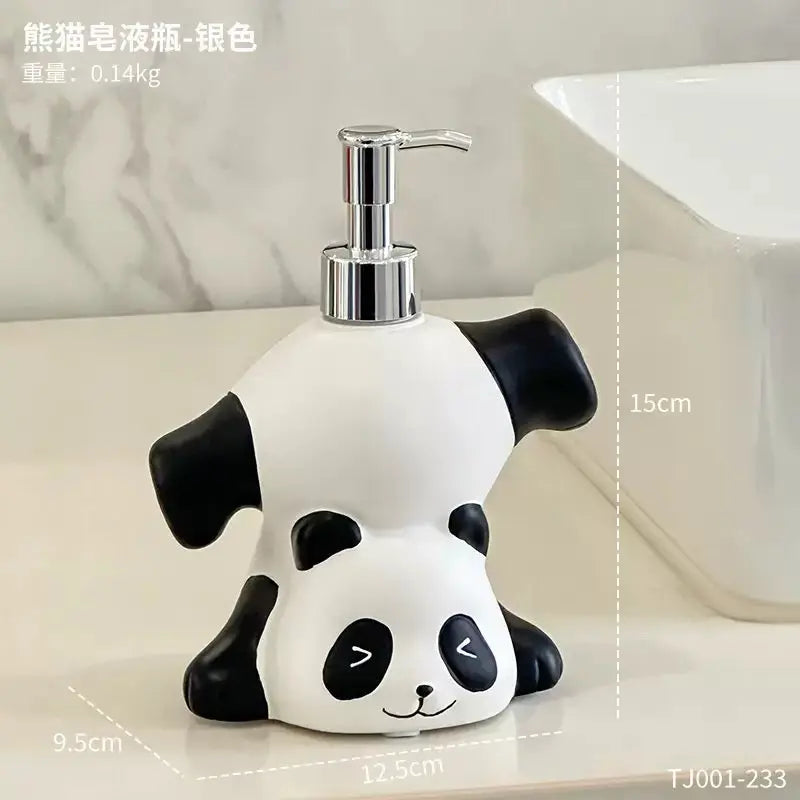 Panda Soap Dispenser – Cartoon Liquid Soap Pump Bottle