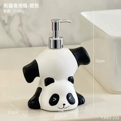 Panda Soap Dispenser – Cartoon Liquid Soap Pump Bottle