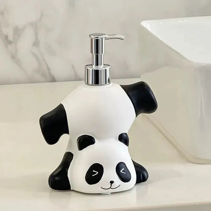 Panda Soap Dispenser – Cartoon Liquid Soap Pump Bottle