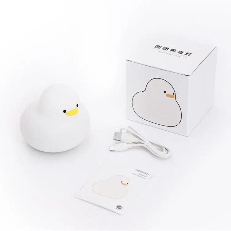 Silicone Chick LED Lamp - Cute Soft-Glow Night Light