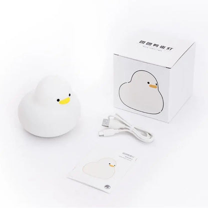 Silicone Chick LED Lamp - Cute Soft-Glow Night Light