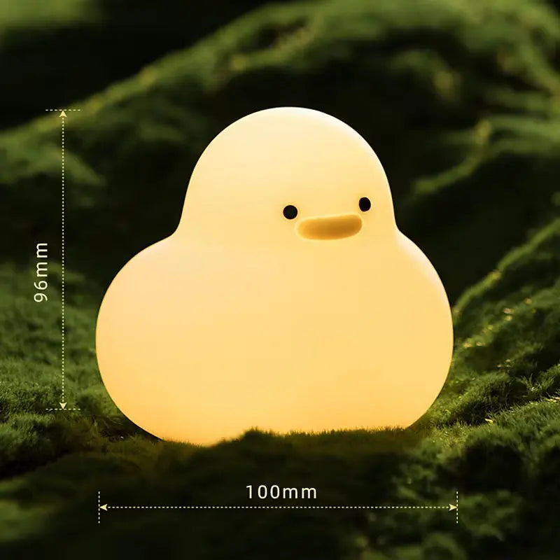 Silicone Chick LED Lamp - Cute Soft-Glow Night Light