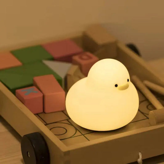 Silicone Chick LED Lamp - Cute Soft-Glow Night Light
