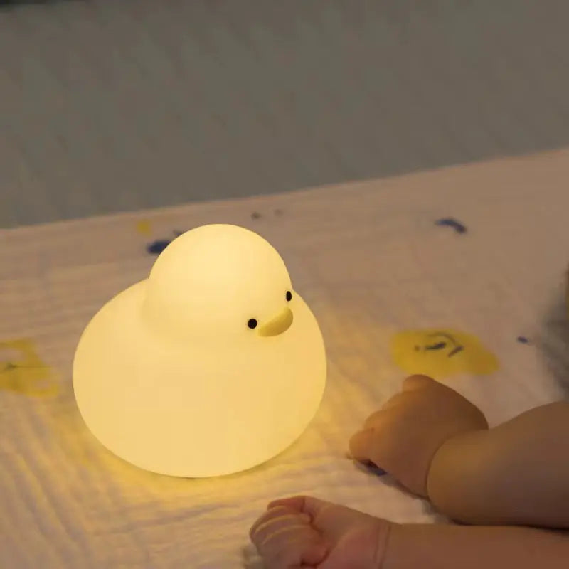 Silicone Chick LED Lamp - Cute Soft-Glow Night Light