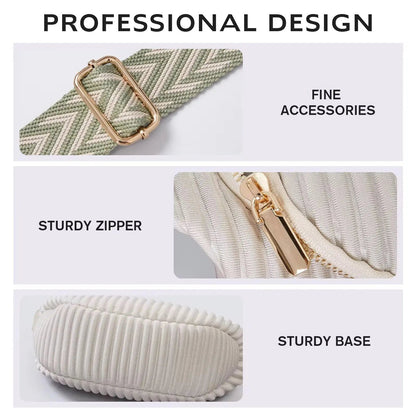 Chic Pleated Crescent Crossbody – Minimalist Half-Moon Sling Bag with Wide Strap