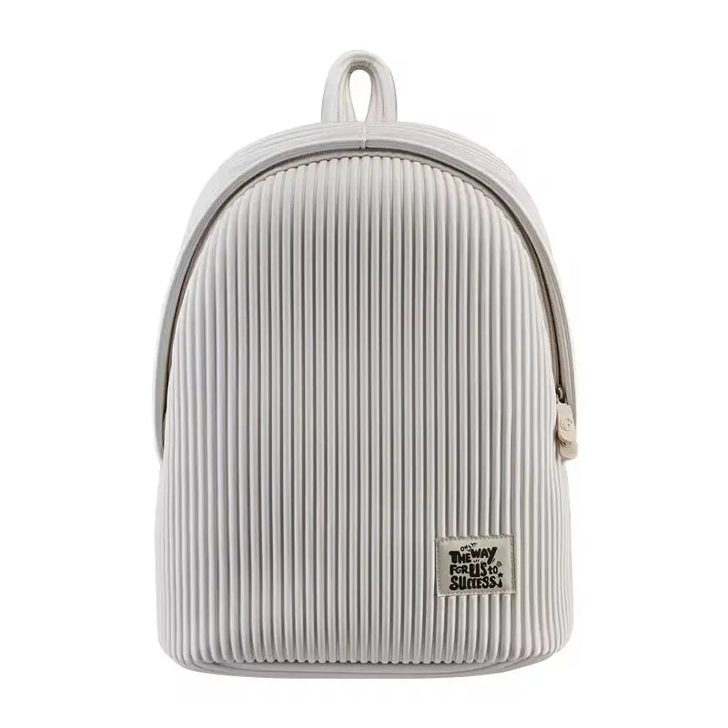 Aura Pleated Daypack – Minimalist Soft-Texture Lightweight Backpack