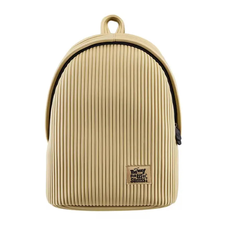 Aura Pleated Daypack – Minimalist Soft-Texture Lightweight Backpack