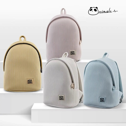 Aura Pleated Daypack – Minimalist Soft-Texture Lightweight Backpack