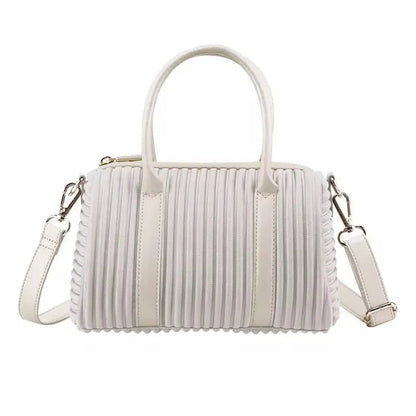 Chic Pleated Mini Handbag – Versatile Top-Handle Crossbody & Shoulder Bag