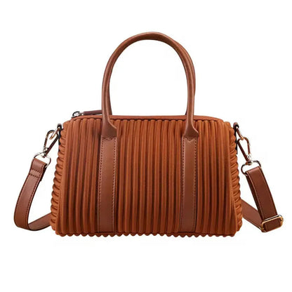 Chic Pleated Mini Handbag – Versatile Top-Handle Crossbody & Shoulder Bag