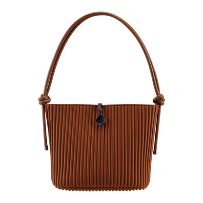Pleated Drift Satchel – Artisan Convertible Shoulder Bag & Minimalist Crossbody Tote