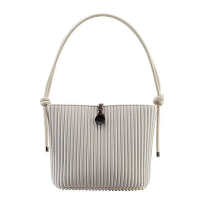 Pleated Drift Satchel – Artisan Convertible Shoulder Bag & Minimalist Crossbody Tote