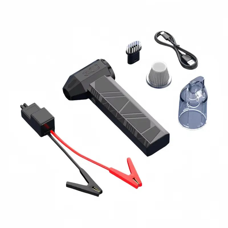 130,000 RPM Turbo Fan & Mini Vacuum Cleaner with Car Jump Starter