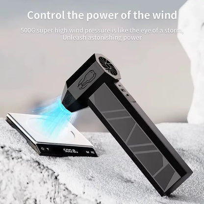 130,000 RPM Turbo Fan & Mini Vacuum Cleaner with Car Jump Starter