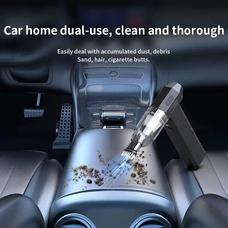 130,000 RPM Turbo Fan & Mini Vacuum Cleaner with Car Jump Starter