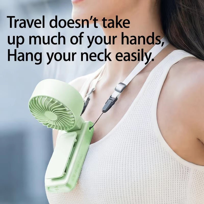 3000mAh Rechargeable Waist & Neck Fan – 360° Rotatable