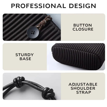 Pleated Drift Satchel – Artisan Convertible Shoulder Bag & Minimalist Crossbody Tote