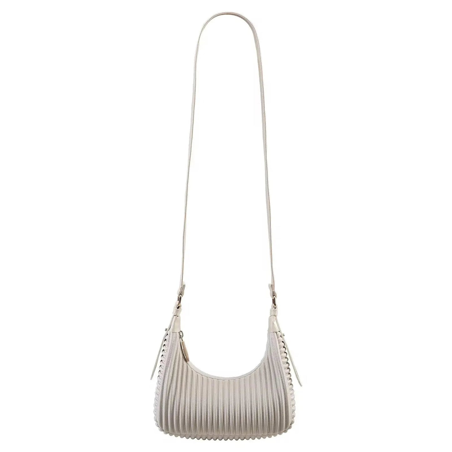 Aura Pleated Mini Bag – Soft-Texture Sculptural Shoulder Bag & Crossbody