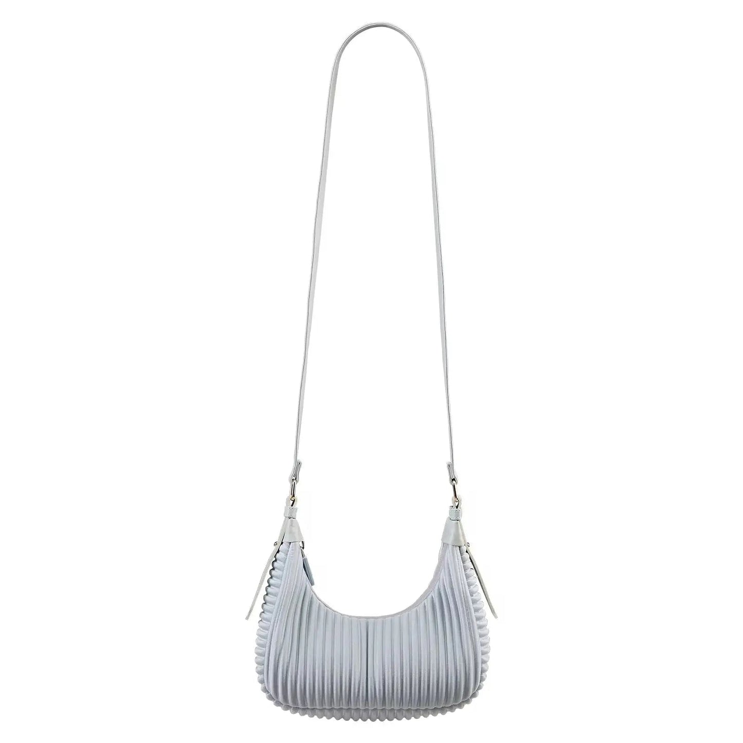 Aura Pleated Mini Bag – Soft-Texture Sculptural Shoulder Bag & Crossbody