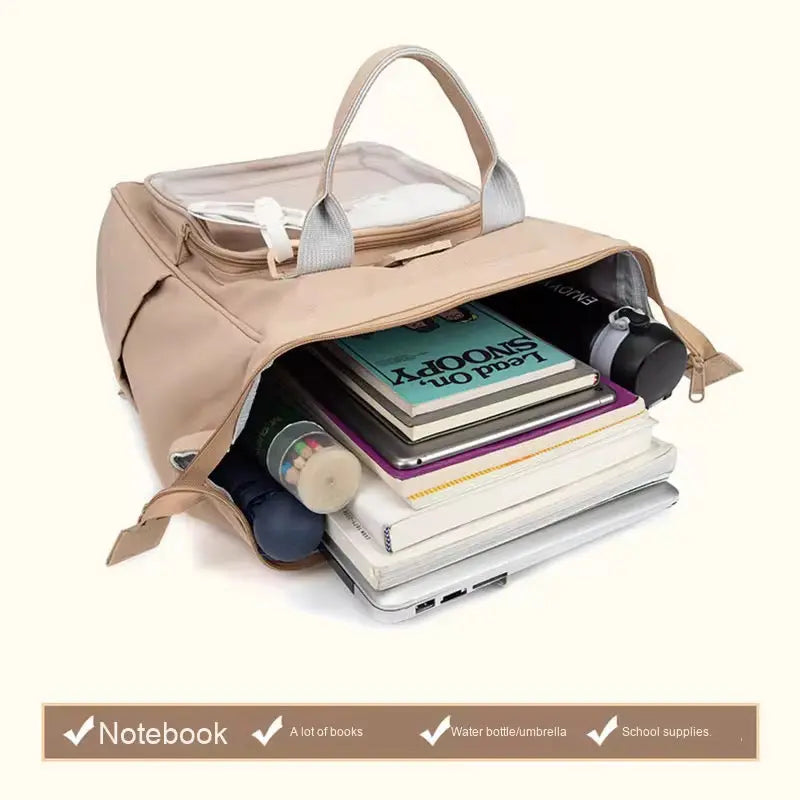Capybara Transparent Backpack - Cute Clear Panel Bag for Everyday