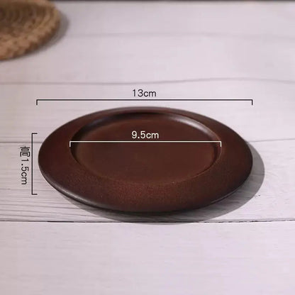 Sandshell Stoneware Duo – Minimalist Sculptural Cup & Saucer Set