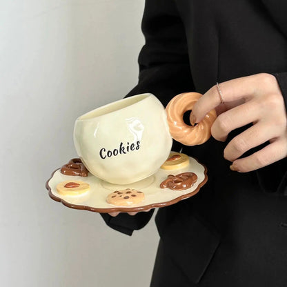 Cookies & Donut Ceramic Cup Set