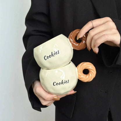 Cookies & Donut Ceramic Cup Set