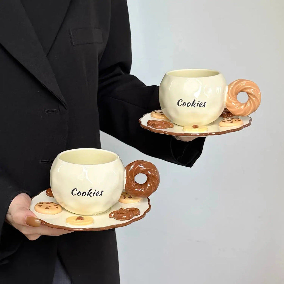 Cookies & Donut Ceramic Cup Set
