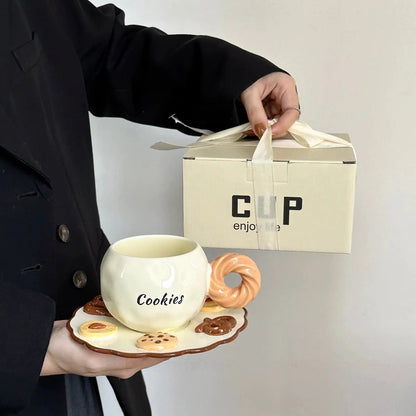 Cookies & Donut Ceramic Cup Set