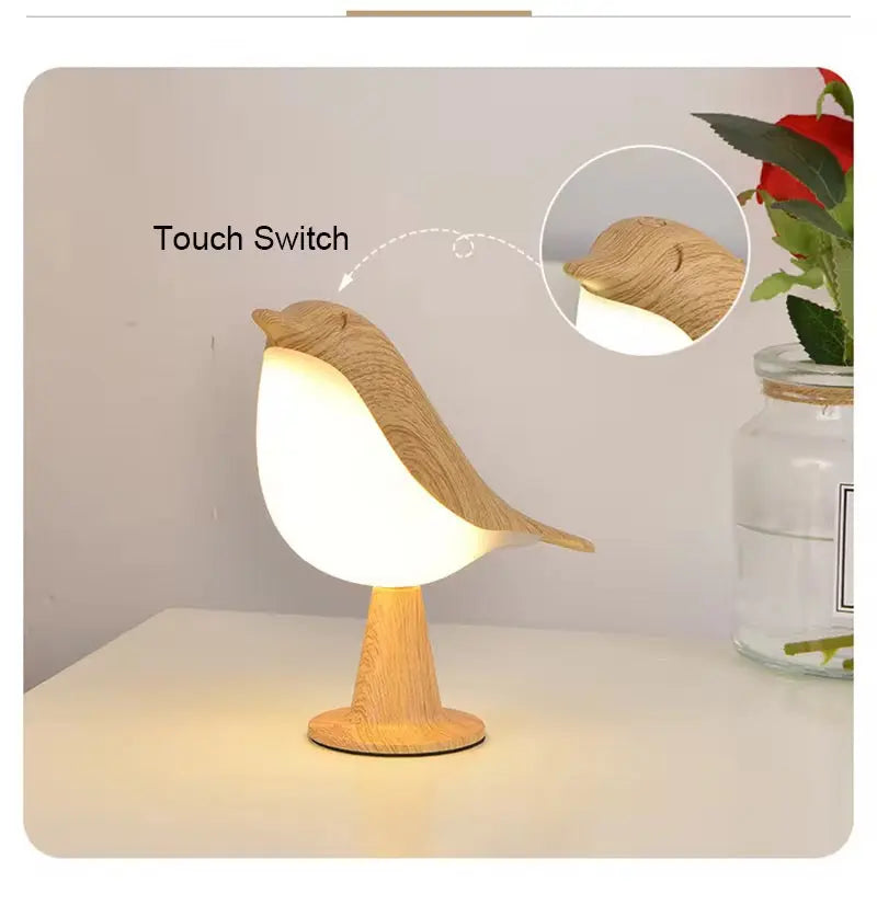 Avis Muse Lamp – Artisan Bird Silhouette LED Night Light & Scandinavian Desk Companion