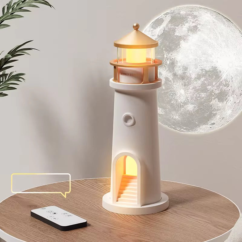 Beacon of Calm Night Lamp – Sculptural Lighthouse LED Ambient Light