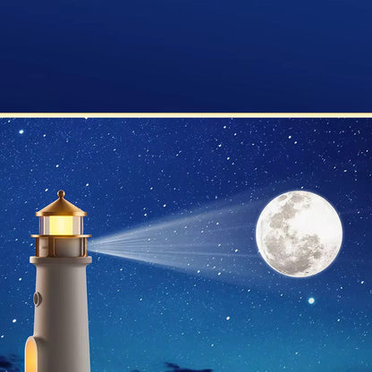 Beacon of Calm Night Lamp – Sculptural Lighthouse LED Ambient Light