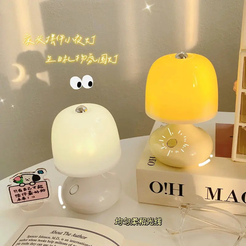 Enchanted Fungi Night Light – Mini Sculptural Mushroom LED Lamp